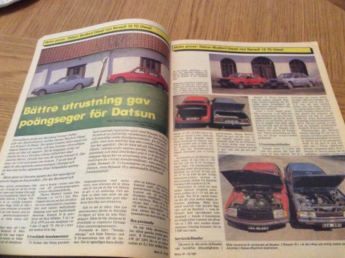 Motor Nr 14/15 1981 Datsun Bluebird,Renault,Vilken SAAB är bäst,