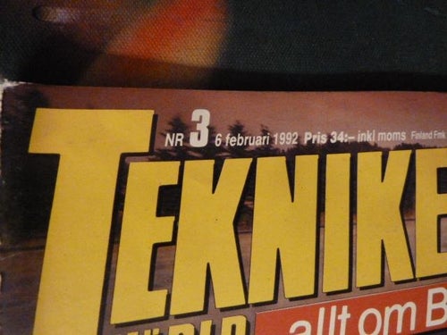 TEKNIKENS VÄRLD, NR 3 - 1992, TIDNING