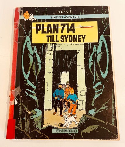 TINTIN - Plan 714 Till Sydney  , 1 :a upplaga !