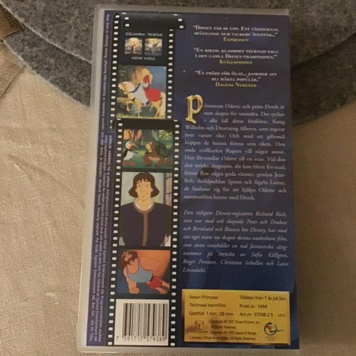 SVANPRINSESSAN VHS SOFIA KÄLLGREN,CHRISTINA SCHOLLIN,LASSE LÖNNDAHL MM