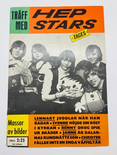 Två tidningar i en ! Träff med Tages och Hep Stars !