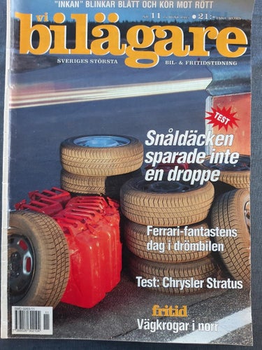 Vi bilägare 11 1995: Nissan Terrano II, Chrysler Status 2,5 LX, Suzuki Baleno
