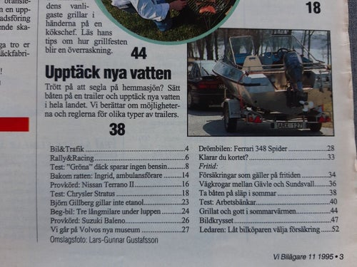 Vi bilägare 11 1995: Nissan Terrano II, Chrysler Status 2,5 LX, Suzuki Baleno