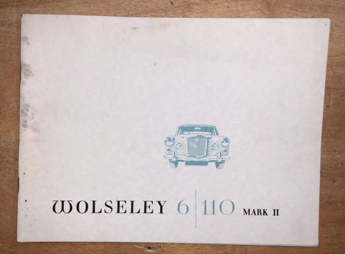 Försäljningsbroschyr Wolseley 6/110 Mark II