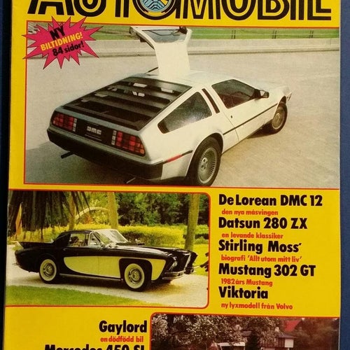 Automobil 1 1982: DeLorean, Datsun 280 ZX, Mercedes 450 SL R107, Jaguar Mk VII