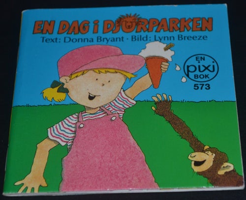Äldre Pixi bok En dag u djurparken