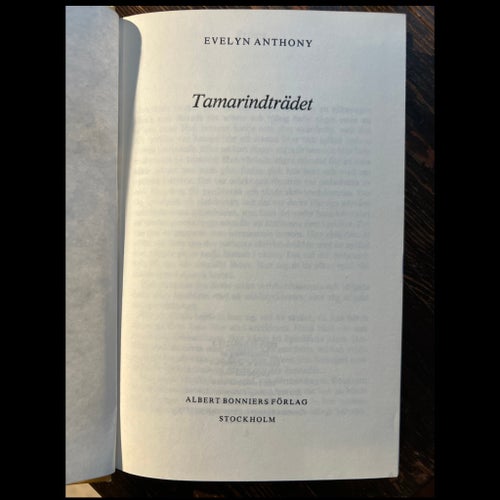 Tamarindträdet av Evelyn Anthony, 1978