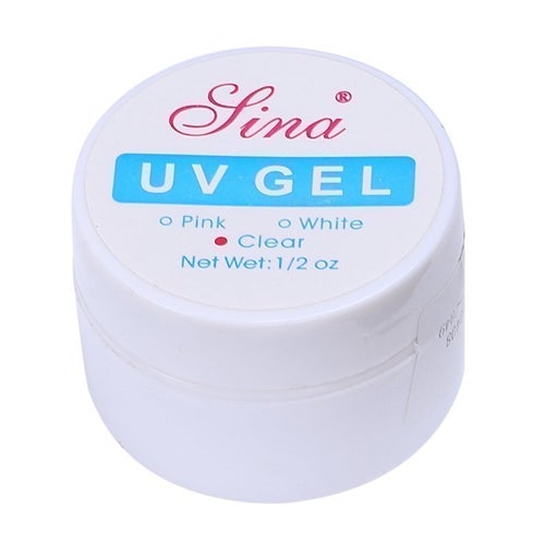 Klar / transparent UV nagelgel Sina 15ml.