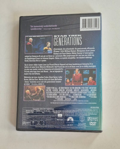 Ny Inplastad / Star Trek Generations / 1994 / Svensk Text / DVD