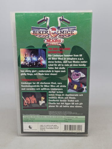 Biker Mice From Mars - En Mus och Hans Motorcykel - Svenskt tal - VHS