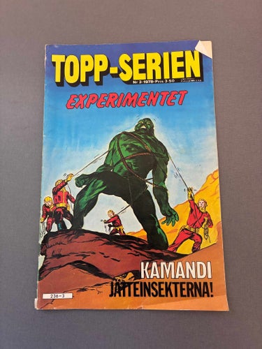 Topp-serien Toppserien nr 3 1978