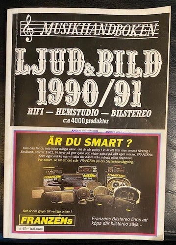 Musikhandboken Ljud&bild 1990/91 376 sidor