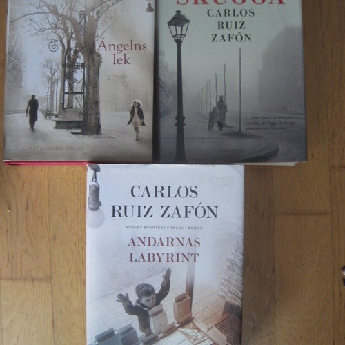 Carlos Ruiz Zafón, Ängelns lek & Vindens skugga, Andarnas Labyrint, 3 st