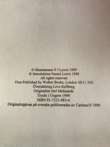 MELISANDE E. Nesbit och P.J. Lynch 1999