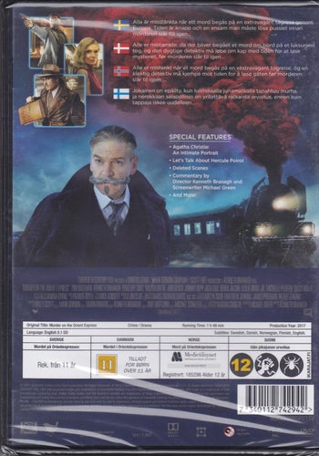 DVD / Murder On The Orient Express / Penelope Cruz, Willem Dafoe/ Ny & Inplastad