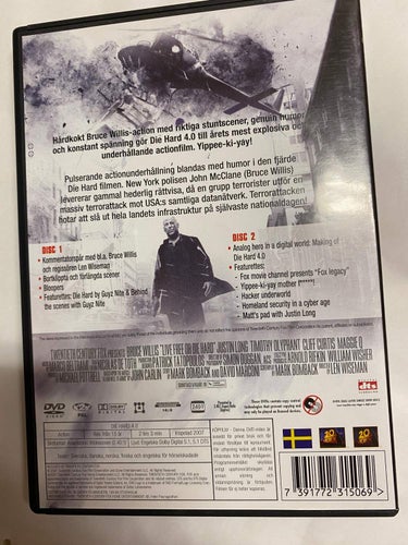 DVD Die Hard 4.0 2 Disc TOPPSKICK
