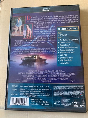 Cape fear, Robert De Niro, Collectors edition, 2 Dvd