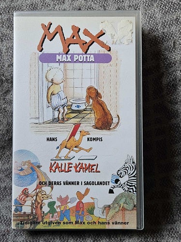 MAX POTTA - SVENSK TAL - VHS .
