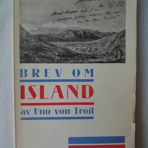 Brev om Island. von Troil, Uno. 1933.