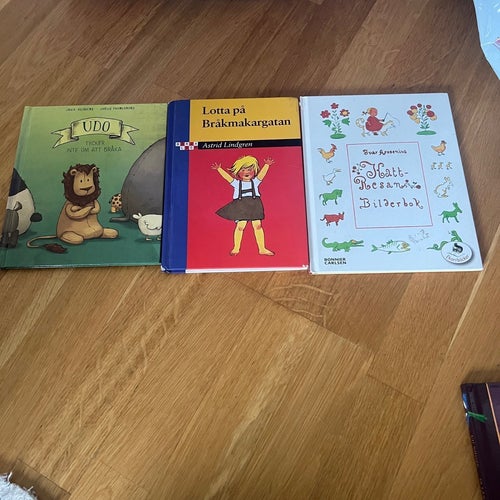 Bokpaket: Udo tycker inte om att bråka, Lotta på Bråkmakargatan, Nattresan: