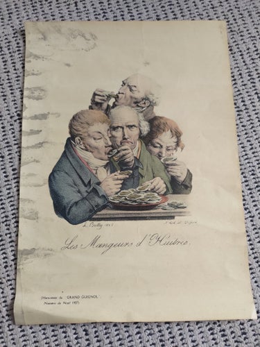 Tryck av Les Mangeurs d'Huîtres
