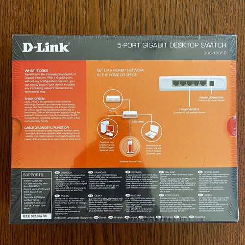 D-Link DGS-1005D 5-Port Gigabit Desktop Switch