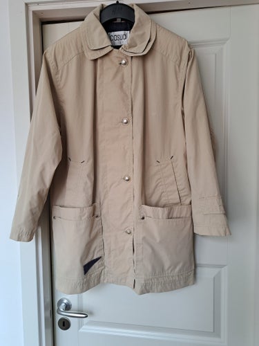 Casuali beige jacka, S, retro, oversize