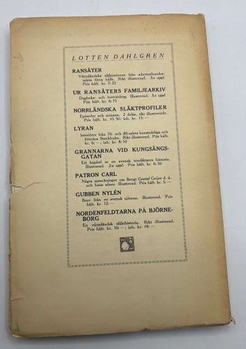 Grannarna vid Kungsängsgatan – Lotten Dahlgren – Andra upplagan 1923