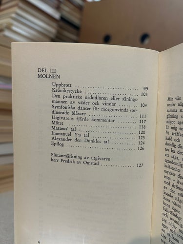 Vägvila av Lars Gustafsson, bok, Very good plus