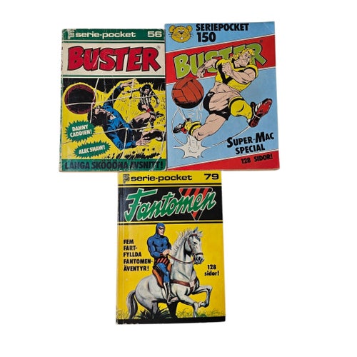 Seriepocket & Krigsserier - 10 st serietidningar