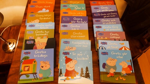 33 Greta Gris böcker