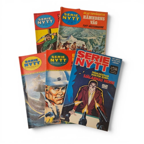Serienytt Serietidningar - 5 st 1969-1975