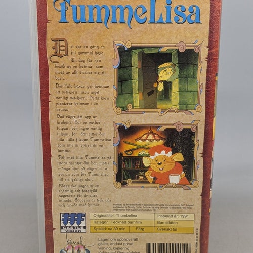 Tummelisa - Klassiska Sagor På Video - Svenskt tal - VHS