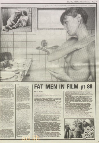 CLEAN STATE - FILM, PRESSKLIPP 1982