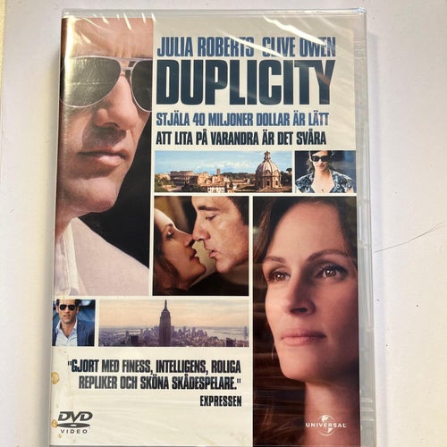 DUPLICITY. DVD THRILLER -09. INPLASTAD