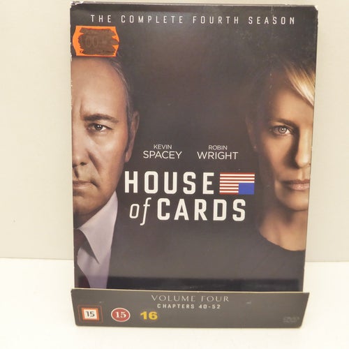 House of Cards Säsong 4 - Region 2, DVD-box, Svensk text, Fint skick
