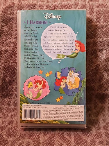 Den Lilla Sjöjungfrun I Harmoni VHS
