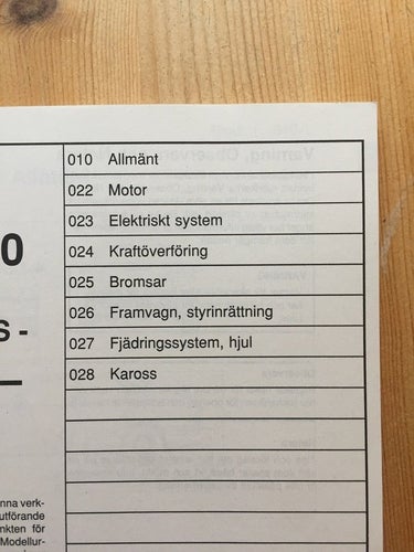 Verkstadshandbok - Saab 900 - Tekniska Data - M1994-