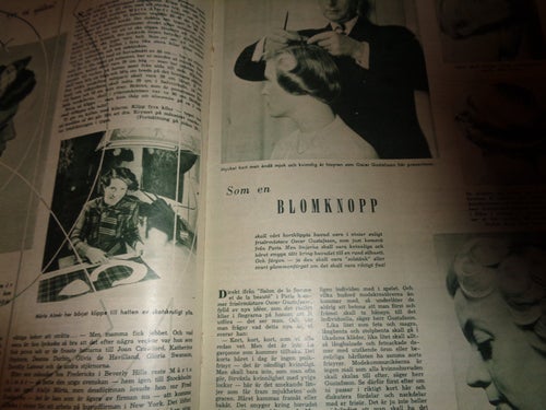 Svensk Damtidning nr45 1949 kungligt Prinsessa Margaretha 15 år omslaget
