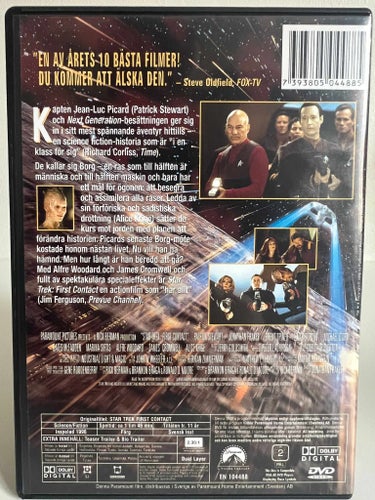 Star Trek: First Contact (1996) | Svensk Text | Sci-Fi / Action | DVD