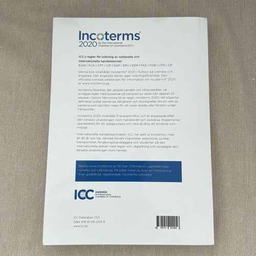 Incoterms 2020 by the International Chamber of Commerce (ICC)