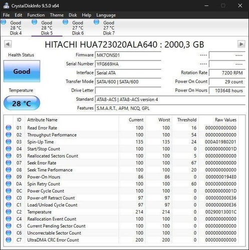 2TB Hitachi Ultrastar (3.5" SATA HDD)