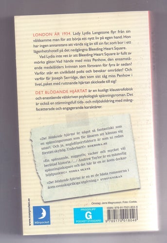 Det blödande hjärtat av Andrew Taylor,
