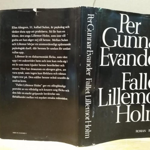 Fallet Lillemor Holm Per Gunnar Evander. Bok. Very Fine plus