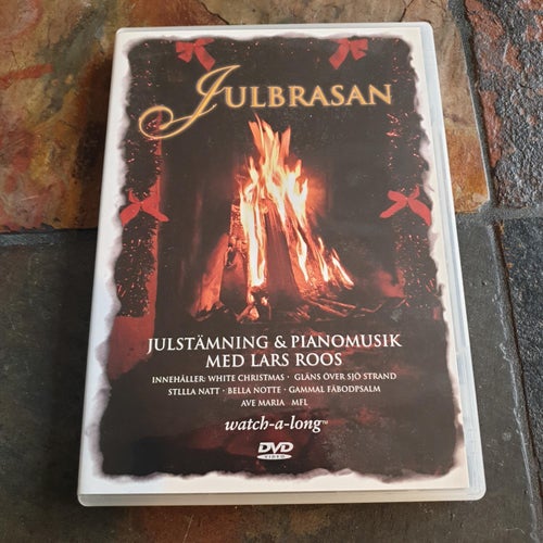 Julbrasan Julstämning och Pianomusik av Lars Roos (2006) -DVD- VG