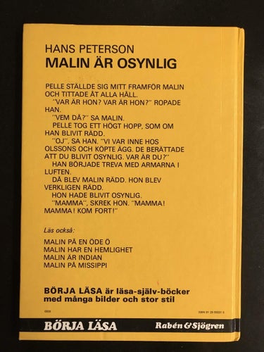 Hans Peterson - Malin är osynlig