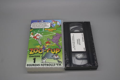Zoo-Cup - Omgång 1 - Djurens Fotbolls-VM - Tecknat - INPLASTAD (VHS)