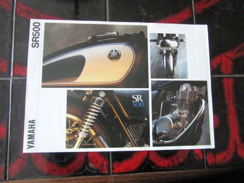 Yamaha SR500 1992 Broschyr