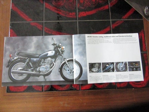 Yamaha SR500 1992 Broschyr