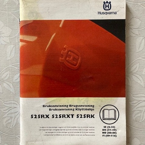 Instruktionsbok Bruksanvisning 525RX , 525RXT , 525RK HUSQVARNA Röjsåg Trimmer